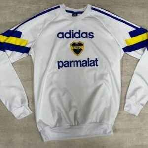 Buzo retro Boca blanco