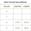 BOCA TALLE ESPECIAL