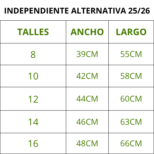INDEPENDIENTE ALTERNATIVA 25/26