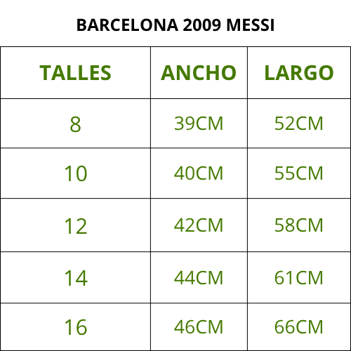 BARCELONA MESSI 2009