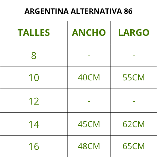 ARGENTINA ALTERNATIVA 86