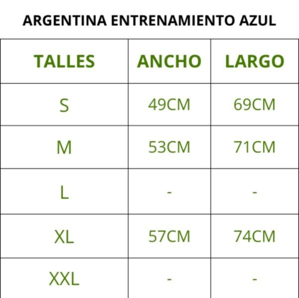 ARGENTINA ENTRENAMIENTO AZUL