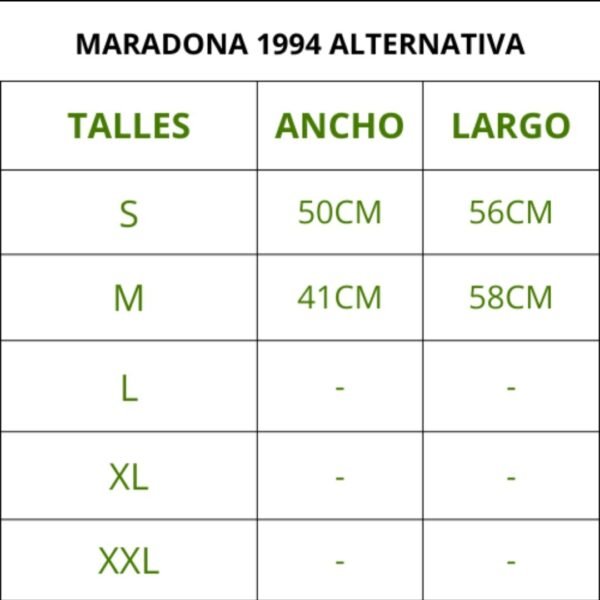 ARGENTINA ALT. MARADONA 1994
