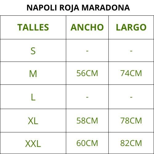NAPOLI ROJA MARADONA