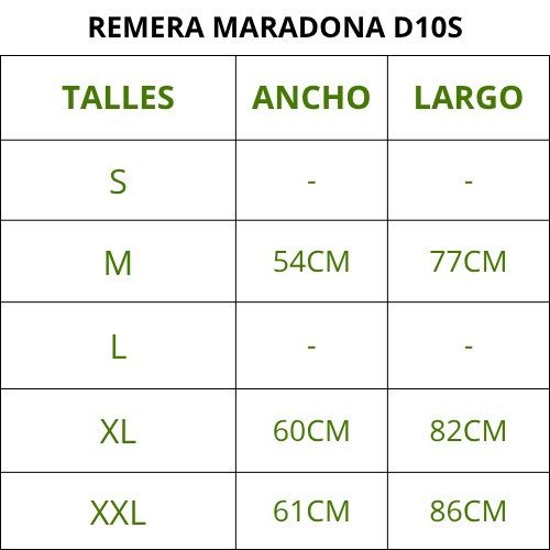 REMERA ALGODON MARADONA