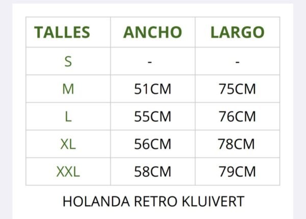 HOLANDA RETRO KLUIVERT